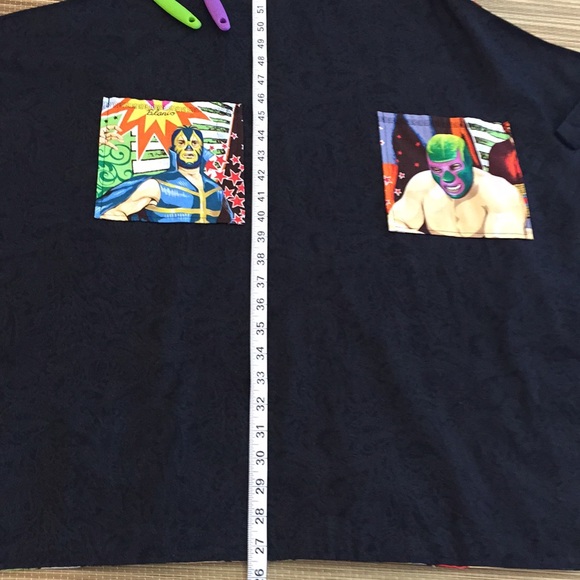 NWOT lucha libre kitsch reversible apron - Picture 8 of 8